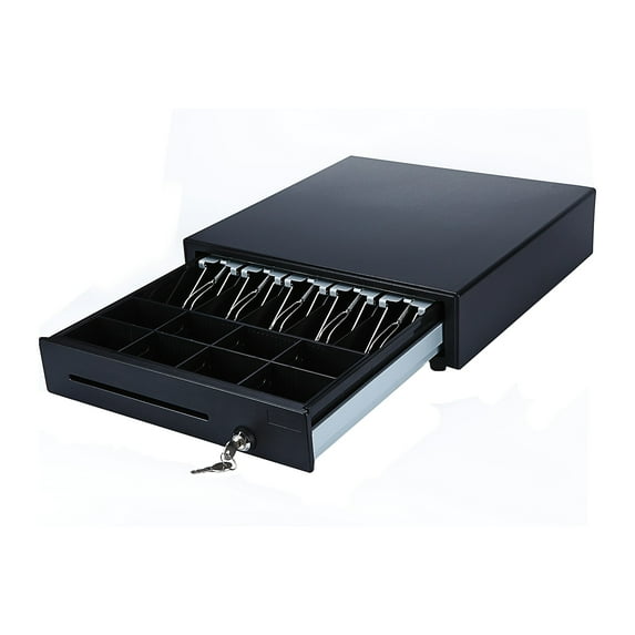 Adesso, MRP-16CD, Electronic Cash Drawer, Classic Black Steel, 37671564