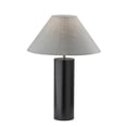 thumbnail image 1 of Adesso Martin Table Lamp, Black Poplar Wood with Antique Brass Accent, 1 of 5