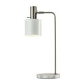 thumbnail image 1 of Adesso Mid-Century Modern Emmett - Desk lamp - 1 socket - white, brushed steel, 1 of 7