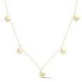 thumbnail image 1 of Adesso Milano Jewelry 14K Gold Plated Sterling Silver Dainty Butterfly Charm Necklace for Women, Womens Necklaces, 1 of 8