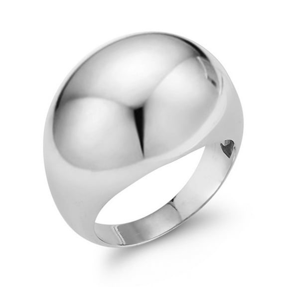 Adesso Milano Jewelry Sterling Silver Bold and Chunky Dome Statement Ring for Women, Size 7