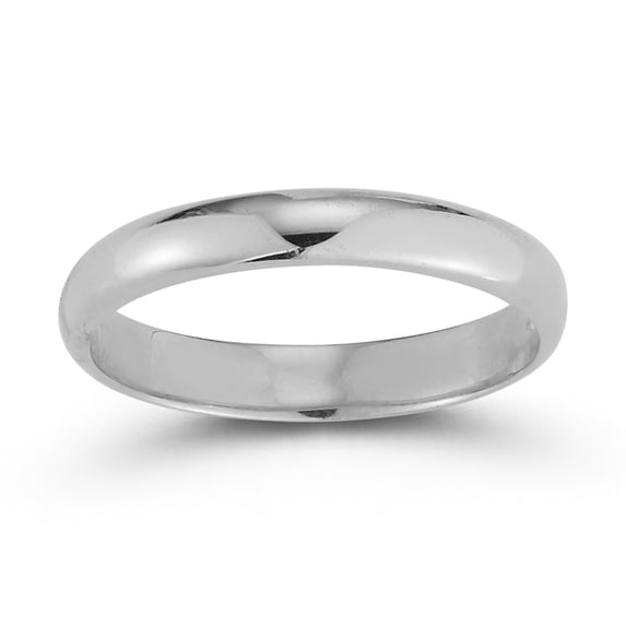 Adesso Milano Jewelry Sterling Silver Polished Band Wedding Ring for Women and Men, Silver
