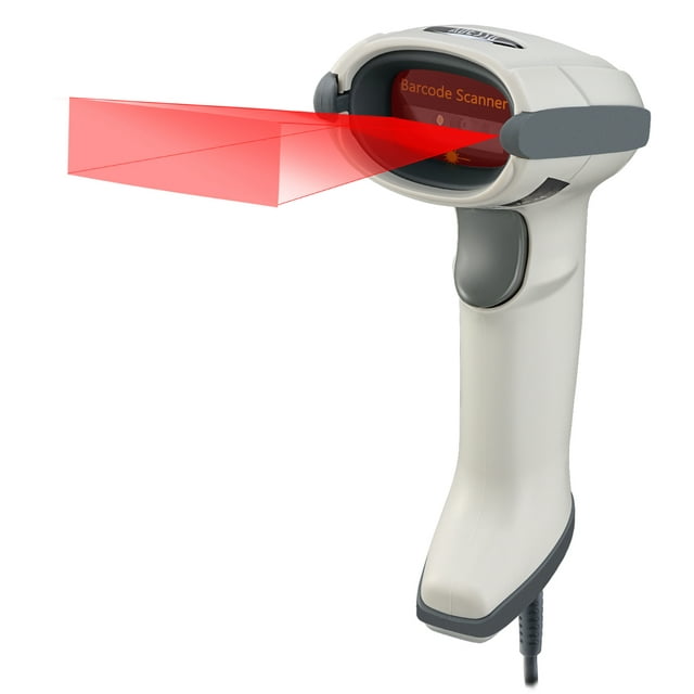 Adesso NuScan 7600TU-W 2D Antimicrobial Handheld Barcode Scanner - White