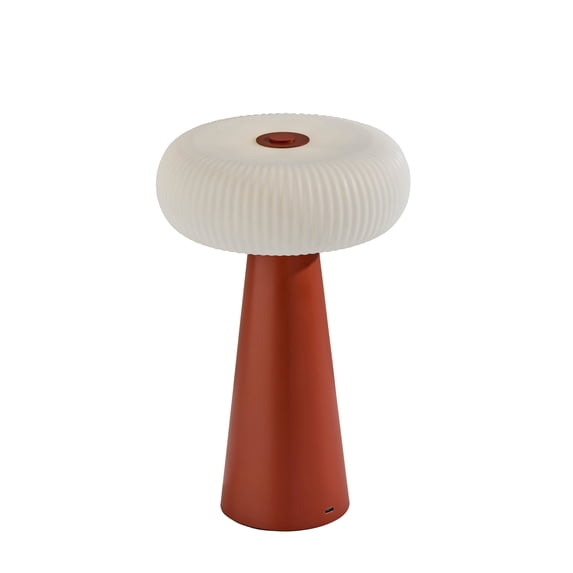 Adesso Ozzie 11.25" 1-Light Touch Dimmer Chargeable LED Cordless Indoor Outdoor Table Lamp