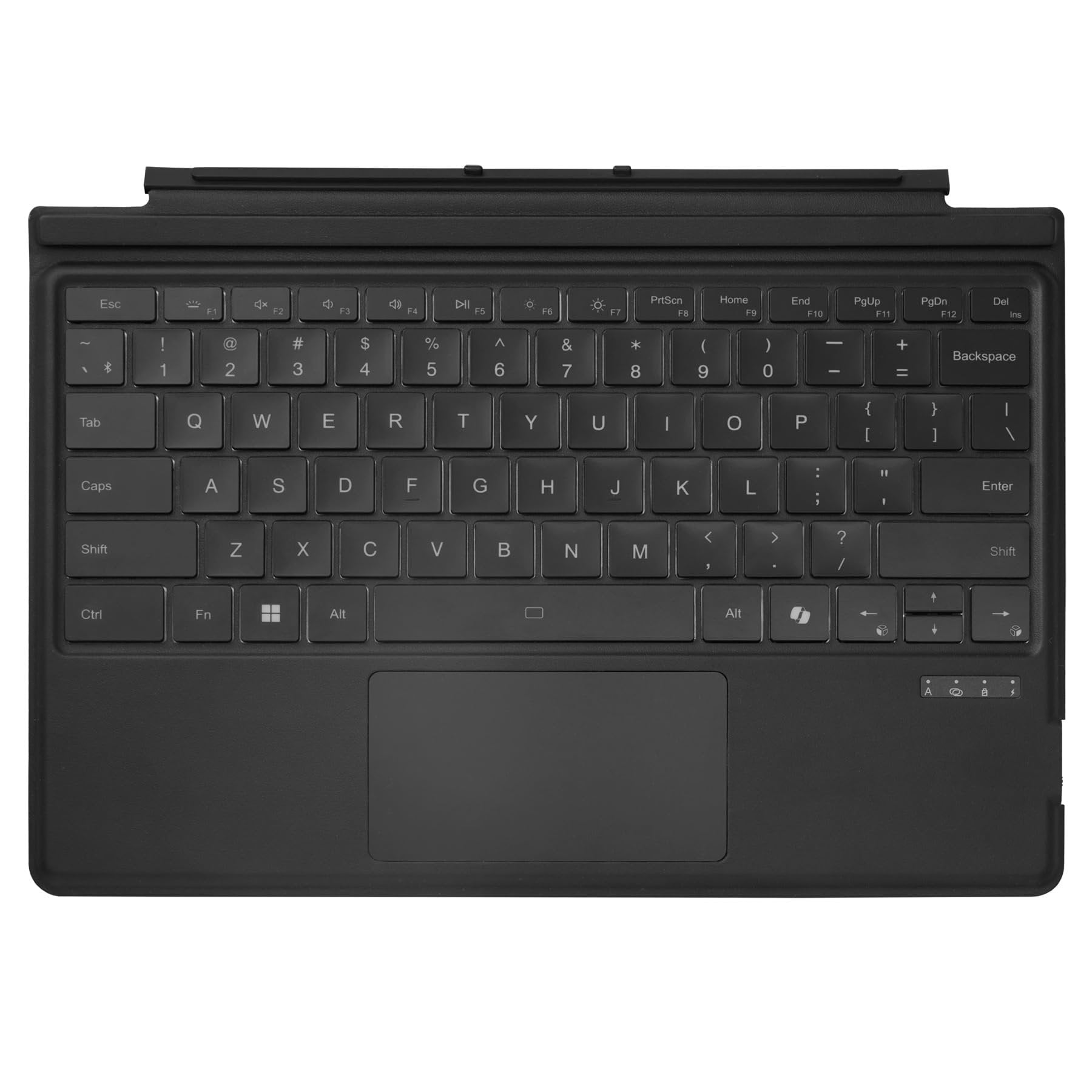 ADESSO Surface Pro Case with Bluetooth Keyboard and Touchpad Slim Quiet Fast Scissor Switch Keys Faux Suede and Leather Cover for Surface Pro 3 4 5 6 7 Ultra Slim Aluminum