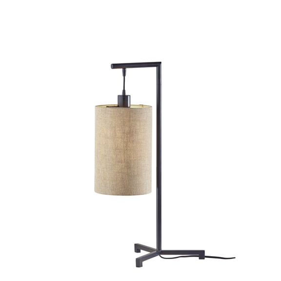 Adesso Reggie Table Lamp Black Black Painted