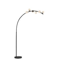Adesso Ronan 78" 6-Light LED Smart Switch Arc Floor Lamp with Matte Opal Glass Shade