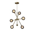 thumbnail image 1 of Adesso Starling Antique Brass 6 Light LED Chandelier, 1 of 2