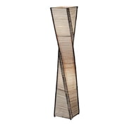 Adesso  Stix Floor Lantern, 50"H, Black/Beige