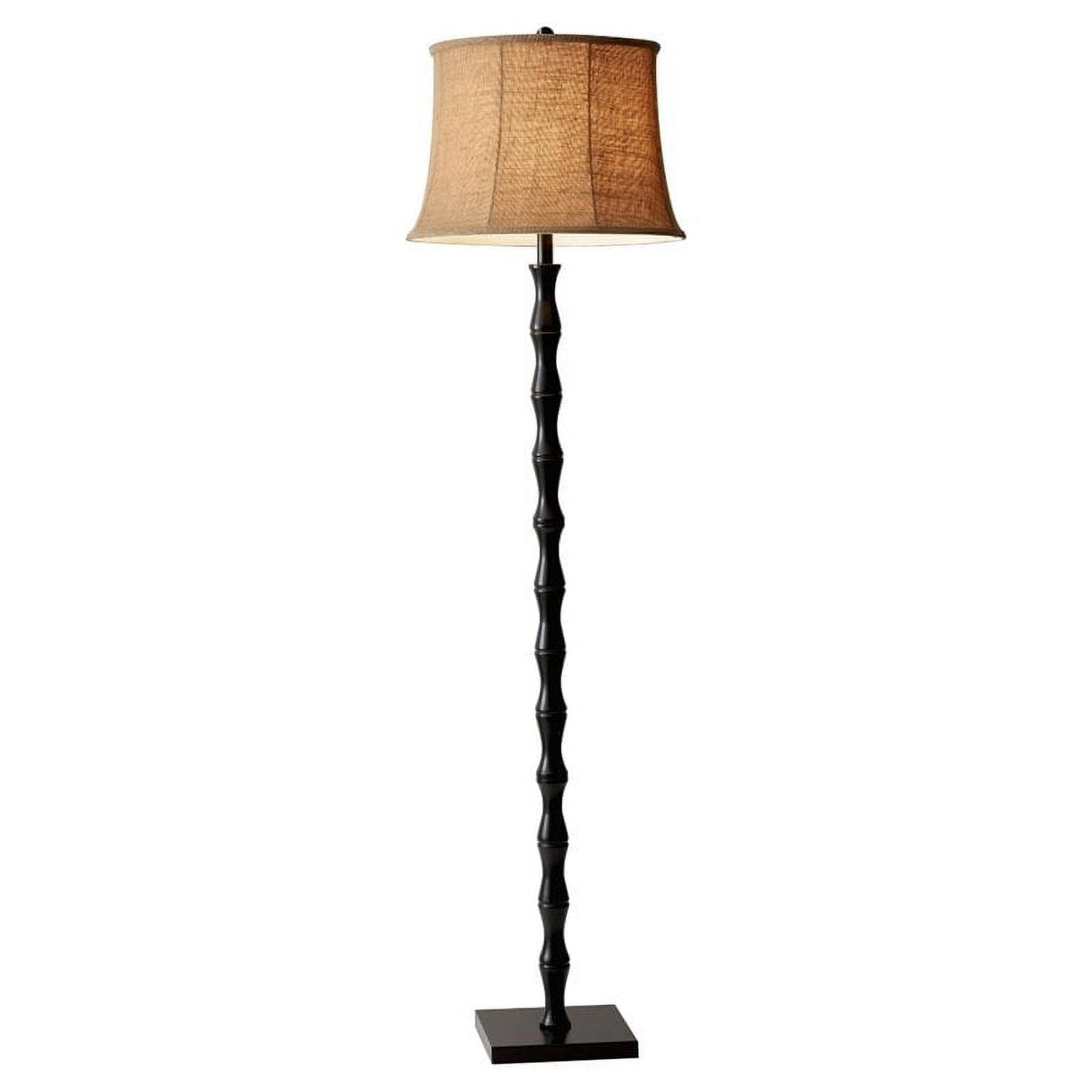 Adesso Stratton Floor Lamp, Painted black metal