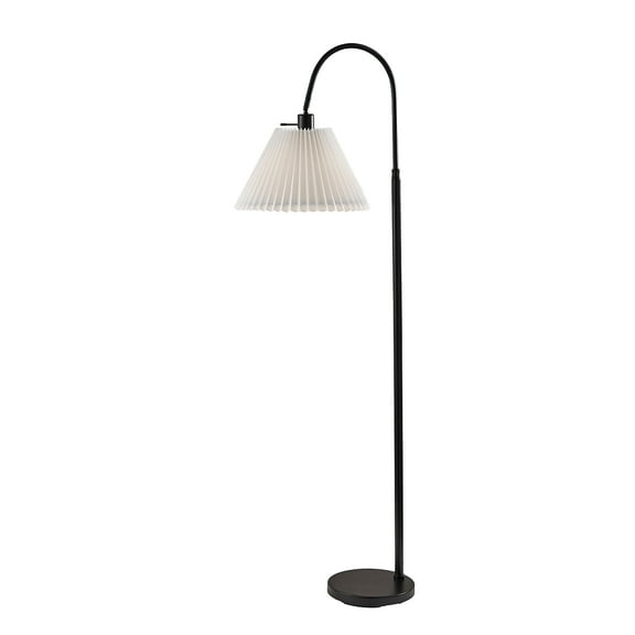 Adesso Thalia 58.5" Black Floor Lamp with Empire Shade (SL2614-01)