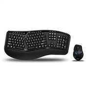 Adesso Tru-Form Media 1500 - Wireless Ergonomic Keyboard and Laser Mouse