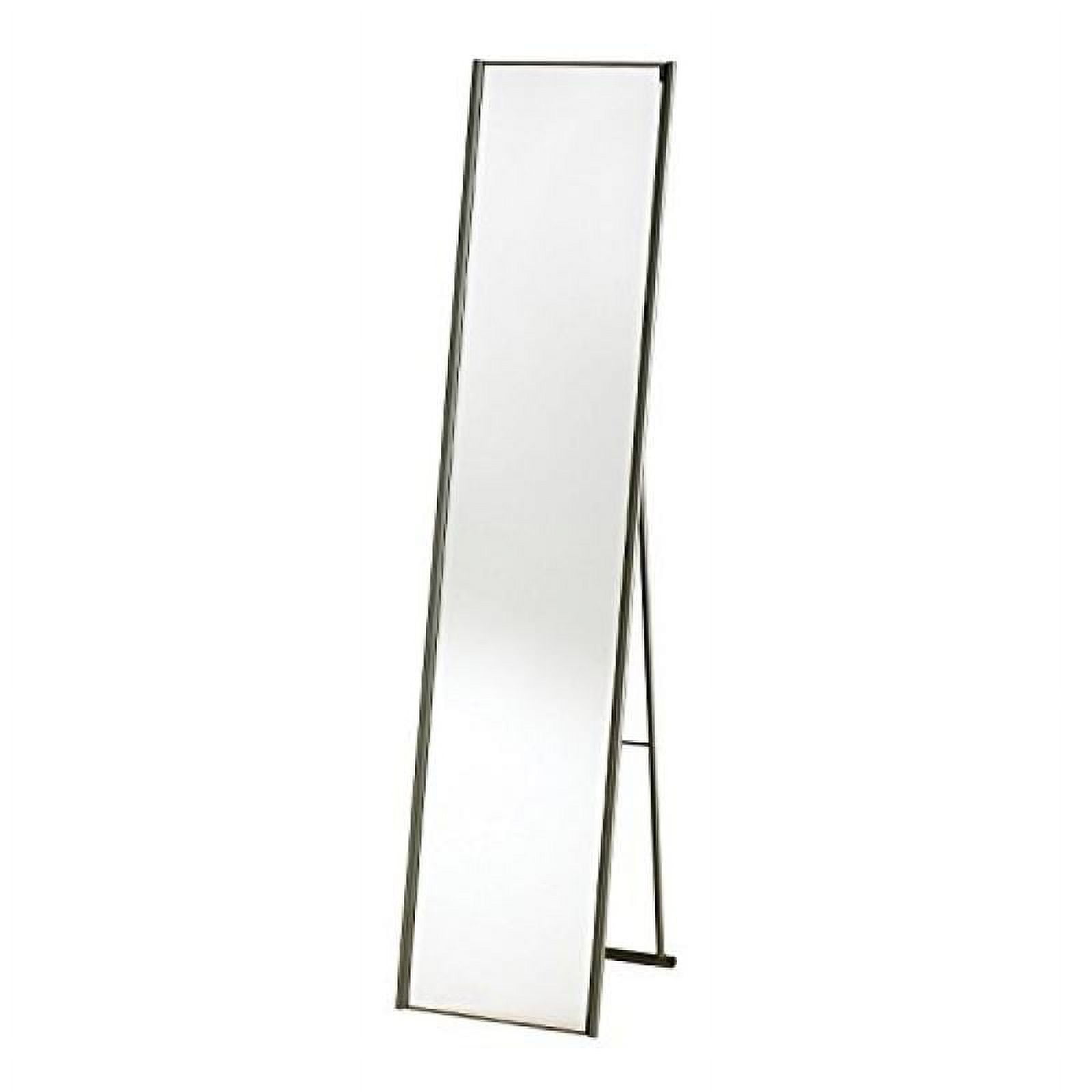 Champagne Steel Rectangular Folding Floor Mirror