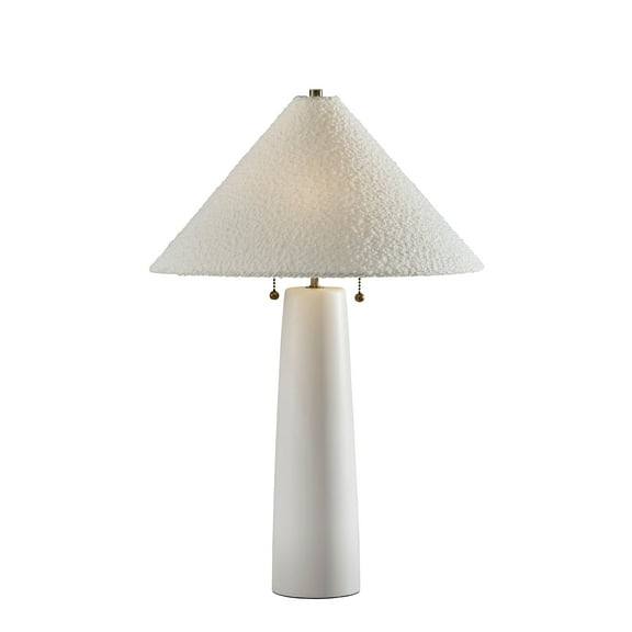 Adesso Waylon 24.25" 2-Light Twin Pull Chain Table Lamp with Tapered Shade