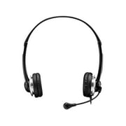 Adesso Xtream P2 Binaural Over The Head Headset with Microphone Black XTREAMP2
