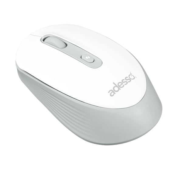 Adesso iMouse A30 Wireless Mouse with AI Copilot Button 2.4GHz USB Dongle 1200 DPI Left and Right Hand Design White