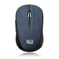thumbnail image 1 of Adesso iMouse S80L 2.4Ghz Fabric Wireless Black Fabric Mini Optical Mouse, 5-Button, Blue, 1 of 8