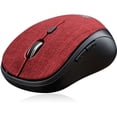 thumbnail image 1 of Adesso iMouse S80 2.4Ghz Fabric Wireless Red Fabric Mini Optical Mouse, 5-Button Red, 1 of 8