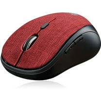 Adesso iMouse S80 2.4Ghz Fabric Wireless Red Fabric Mini Optical Mouse, 5-Button Red