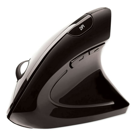 Adesso - iMouse Wireless Optical Ergonomic Mouse - Black