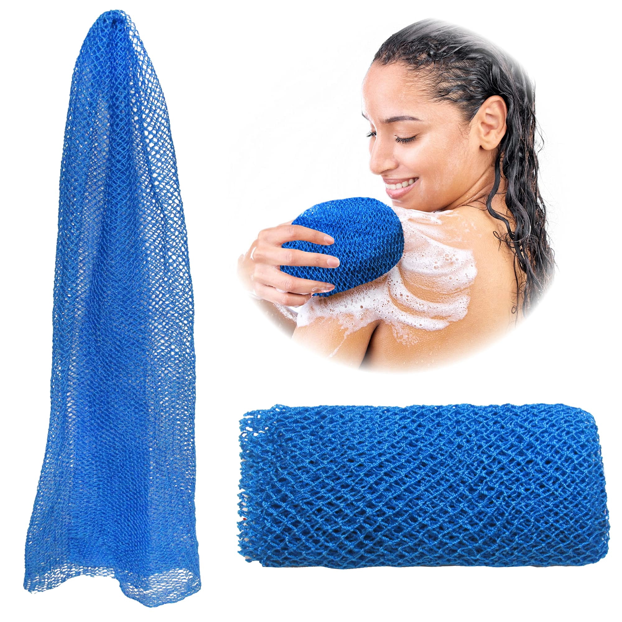 Adeton African Net Sponge, Exfoliating Body Scrubber, Body Exfoliator ...