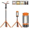 thumbnail image 1 of DIMGOGO Camping Light with Stand, 12000mAh Rechargeable Work Light, 10000 Lumen Dimmable Cordless Work Light with 3 LED Lamp Heads, Magnetic Emergency Flashlight with 79" Detachable Tripod, 1 of 8