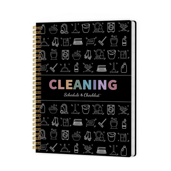 Adhd Cleaning Planner for Adults, Cleaning Schedule and Checklist Organizer, Household Cleaning Planner with Daily/Weekly/Monthly Task,for Home, Family Cleaning Tasks, DIY Home Improvement, Black