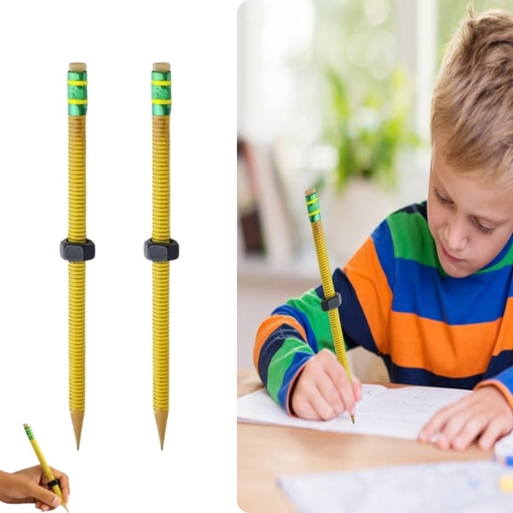 Adhd Pencils - Threaded Pencil for Adhd & Anxiety, Threaded Pencil with Nut, Silent Sensory Special Whorl Fidget Pen,Ad-HD Tools Special Education Needs Classroom Must Have