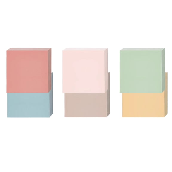 Adheive Note 3x3Inch Unlined Colorful Notes Paper Pocket Notepads 100Sheet/Pad Reminder on Book Fridges Calender