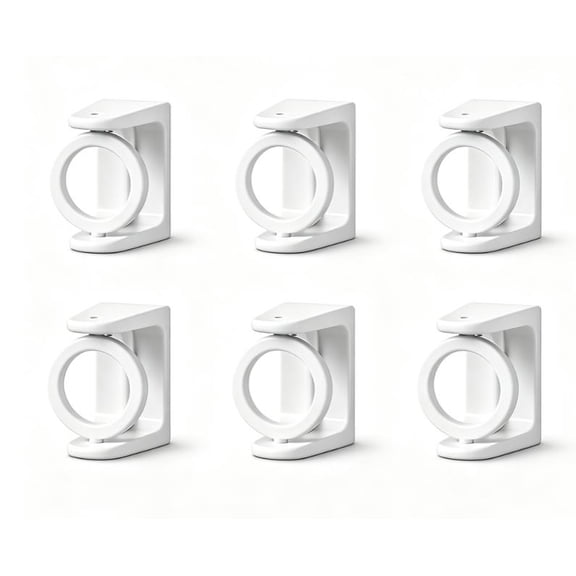 Adhesive 360 Rotating Hanging Ring, 360 Rotating Hooks (6Pcs) Hooks for Hanging, Multipurpose 360 Rotation Without Drills Hook Hangers