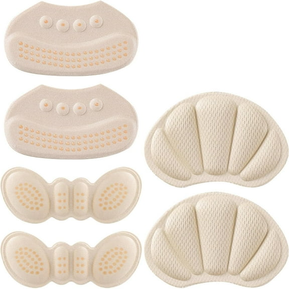 Adhesive Back of Heel Cushion Pads, Heel Grips Inserts for Boots, Too Big Loose Shoes, Reusable Heel Guards Liners for Women Men, Improve Shoe Fit