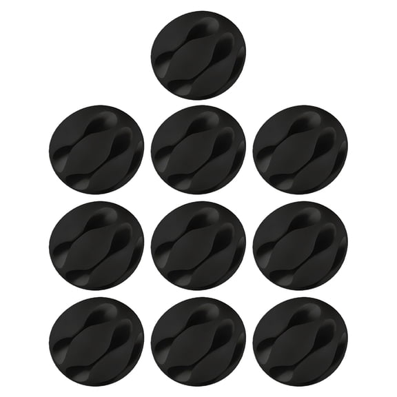 Adhesive Backed Cable Tidier Manager Clip Management Tool for Organizing Messy Cords in Car Home and Environments