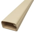 thumbnail image 1 of 1.5" Adhesive Backed Locking Channel Cord Concealer & Wire Hider Raceway - Size: 1.5"W x 0.75"H - Beige - Stick Length: 46 Inches - 3 Pack, 1 of 5