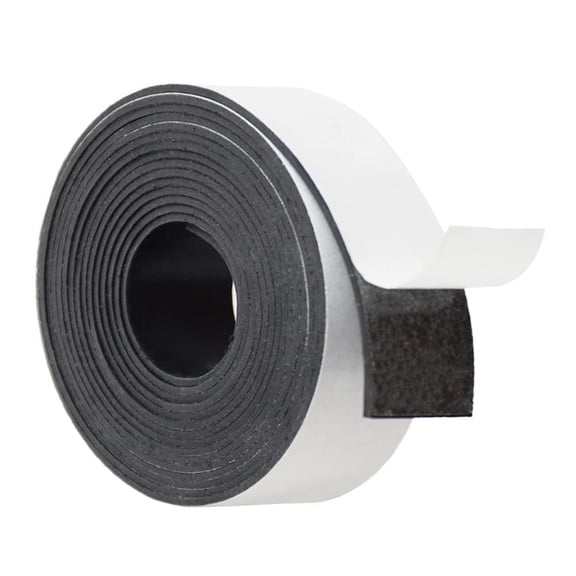 Adhesive Backed Rubber Strips (1/16" Thick x 1" Wide x 10' Long) - Self Stick Neoprene Rubber Sheet