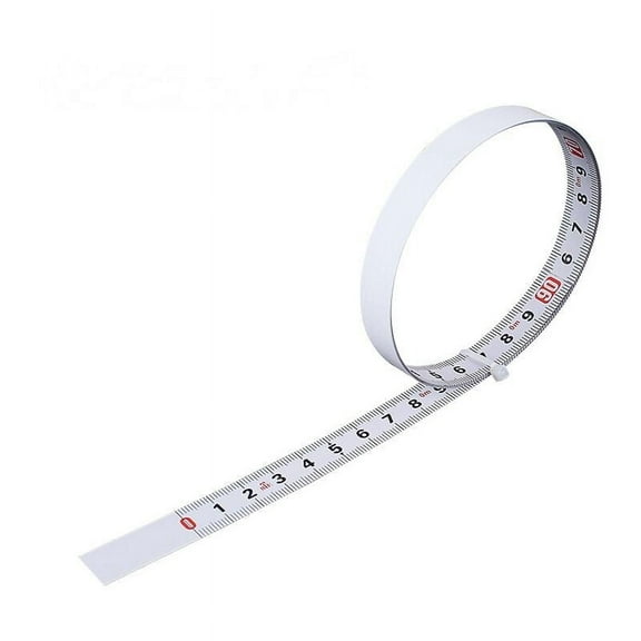 Adhesive Backed Steel Tape Measure, Workbench Ruler for Countertops, Tables, Flexible Length Cutting, Anti-Dust Waterproof Metric Scale