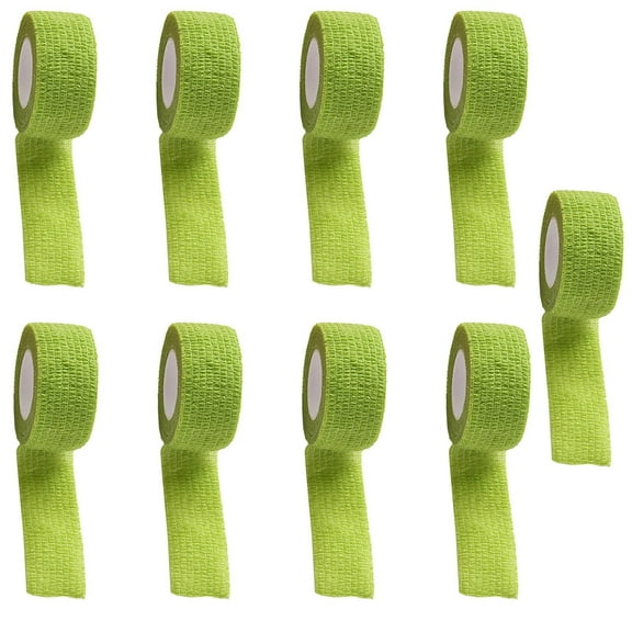 Adhesive Bandage Wrap Clearance, Furenl 9 Pack 1"Self Adhesive Wrap Self Stick Wrap for Ankle Wrist Finger Wrap Power for Compression, D