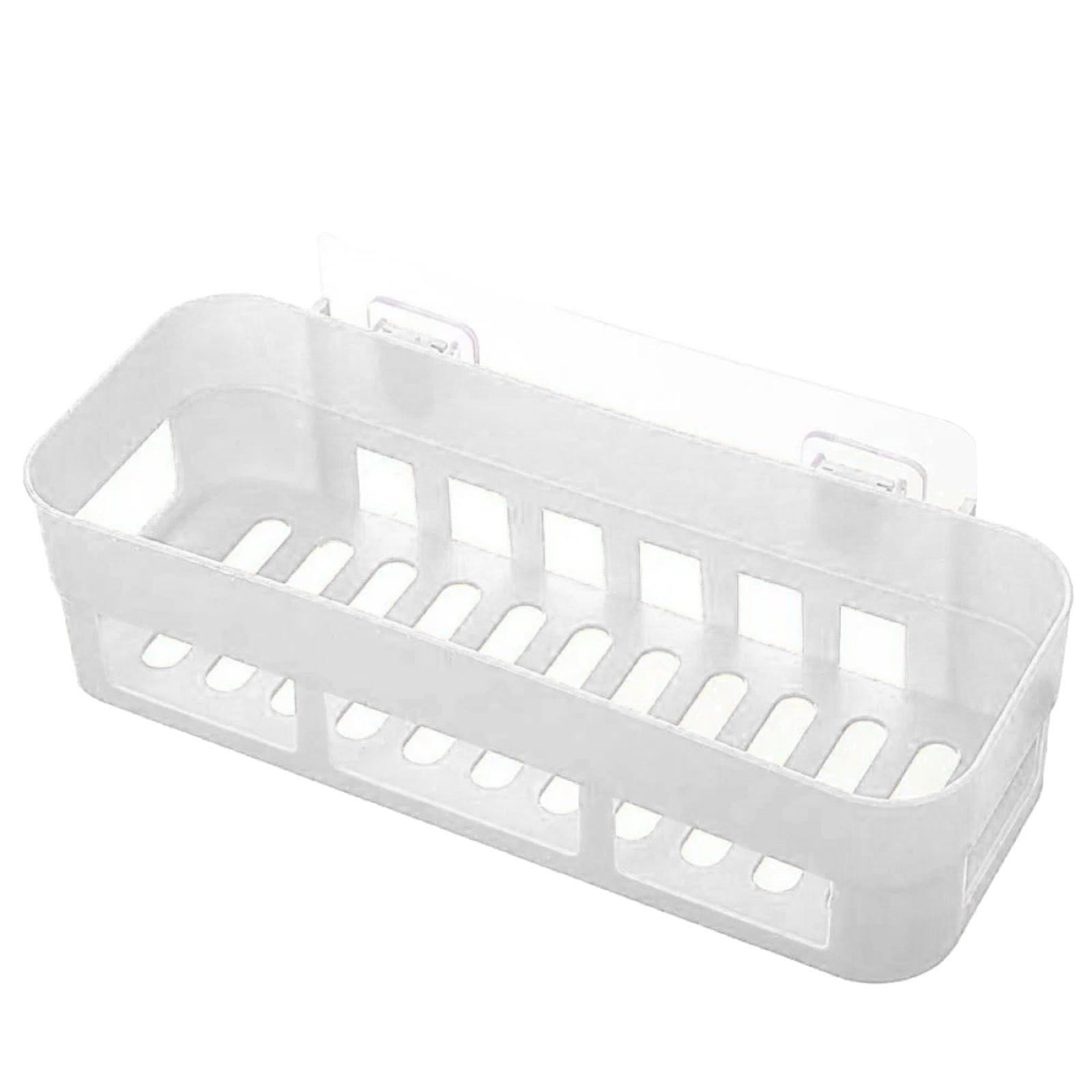 Adhesive Bathroom Shelf Stick On Bathroom Kitchen Storage Organizer ...