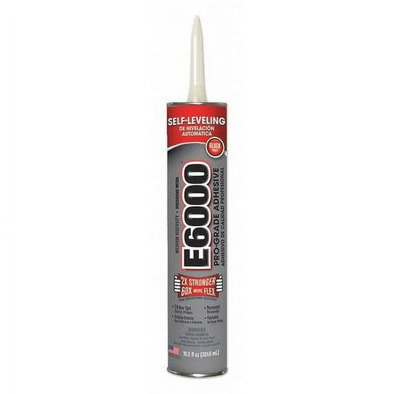 Eclectic Products 232031 10.2 oz. E-6000 Medium Visocity, Industrial Strength Adhesives, Black