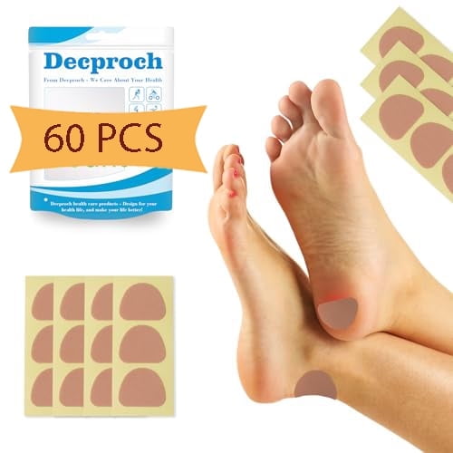 Adhesive Blister Prevention Flannel Thick Moleskin Pads 20 Sheets for Feet, Heels, Toes 60 Piece