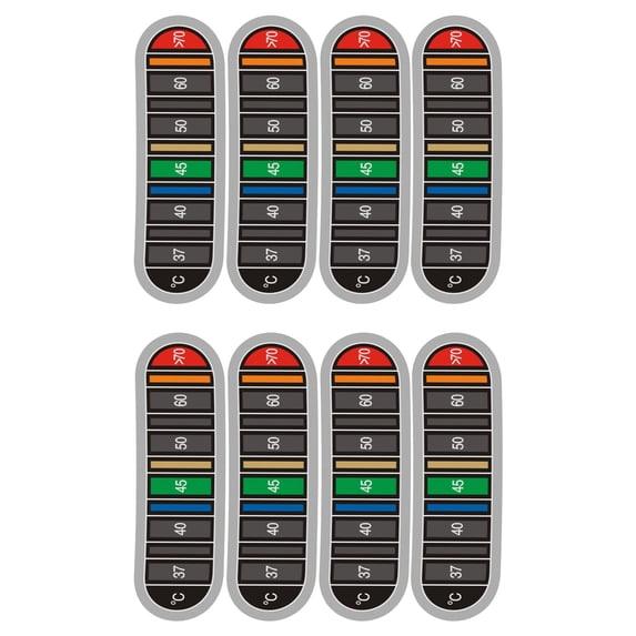 Adhesive Bottle Thermometers Strips Displays Temperature in Degrees Thermometers Sticker Temperature Display Stickers