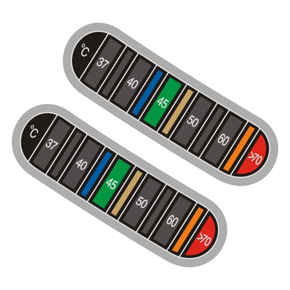 Adhesive Bottle Thermometers Strips Displays Temperature in Degrees Thermometers Sticker Temperature Display Stickers