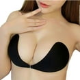 thumbnail image 1 of Adhesive Bra Reusable Strapless Self Silicone Push-up Invisible Sticky Backless Bra Reusable Bra, 1 of 6