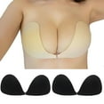 thumbnail image 1 of Adhesive Bra Reusable Strapless Self Silicone Push-up Invisible Sticky Backless Bra Reusable Bra, 1 of 6