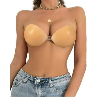 Adhesive Bra Sticky Invisible Backless Strapless Push Up Bras for Womens Sticky Bra Nipple Bras