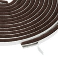thumbnail image 1 of Adhesive Brush Seal Weather Stripping 1/4" x 1/4" x 49ft for Sliding Sash Door Window Wardrobe Seal, Brown, 1 of 5
