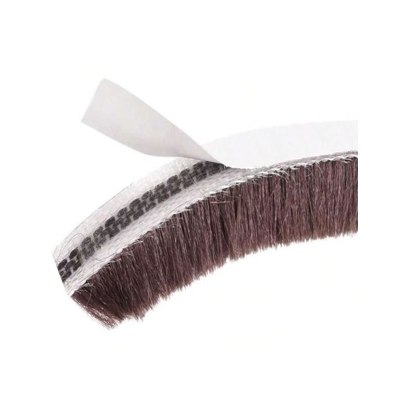 Adhesive Brush Seal Weather Stripping 15 32 34 X9 32 34 X328ft Door Brush Strip For Sliding Sash Door Window Wardrobe Seal Gray