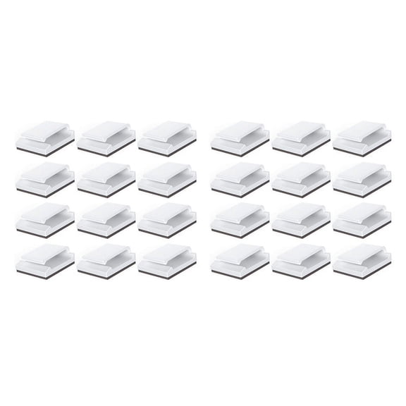 Adhesive Cable Clips, 200Pcs Wire Clips Cable Wire Management Holder Clamps Cable Tie Holder for Car, Office and Home