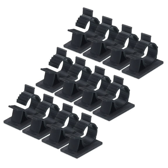 Adhesive Cable Management Clip 50Pcs PE Cord Clamps 17 to 20mm Adjustable USB Cords Mouse Cables Network Cable