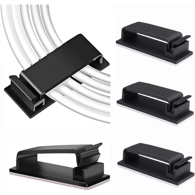 Adhesive Cable Management Wire Clip, 20Pcs Cable Organizer Clip for