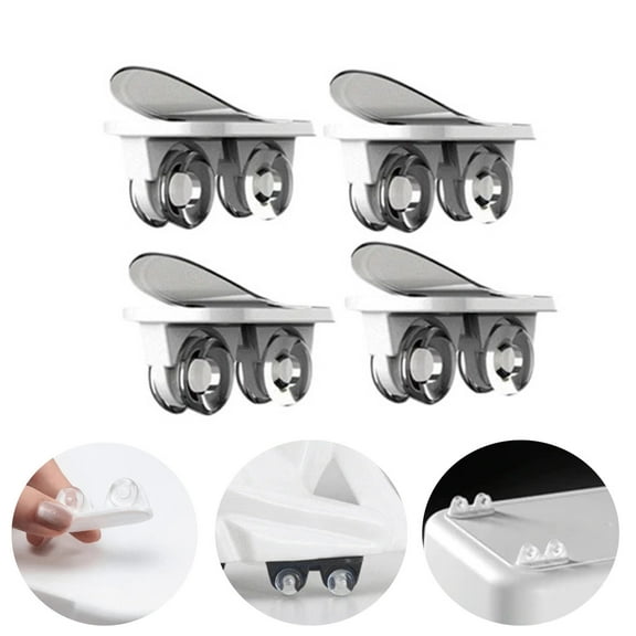 Adhesive Casters Pulley Rollers For Trash Can Storage Box One-Way Wheels